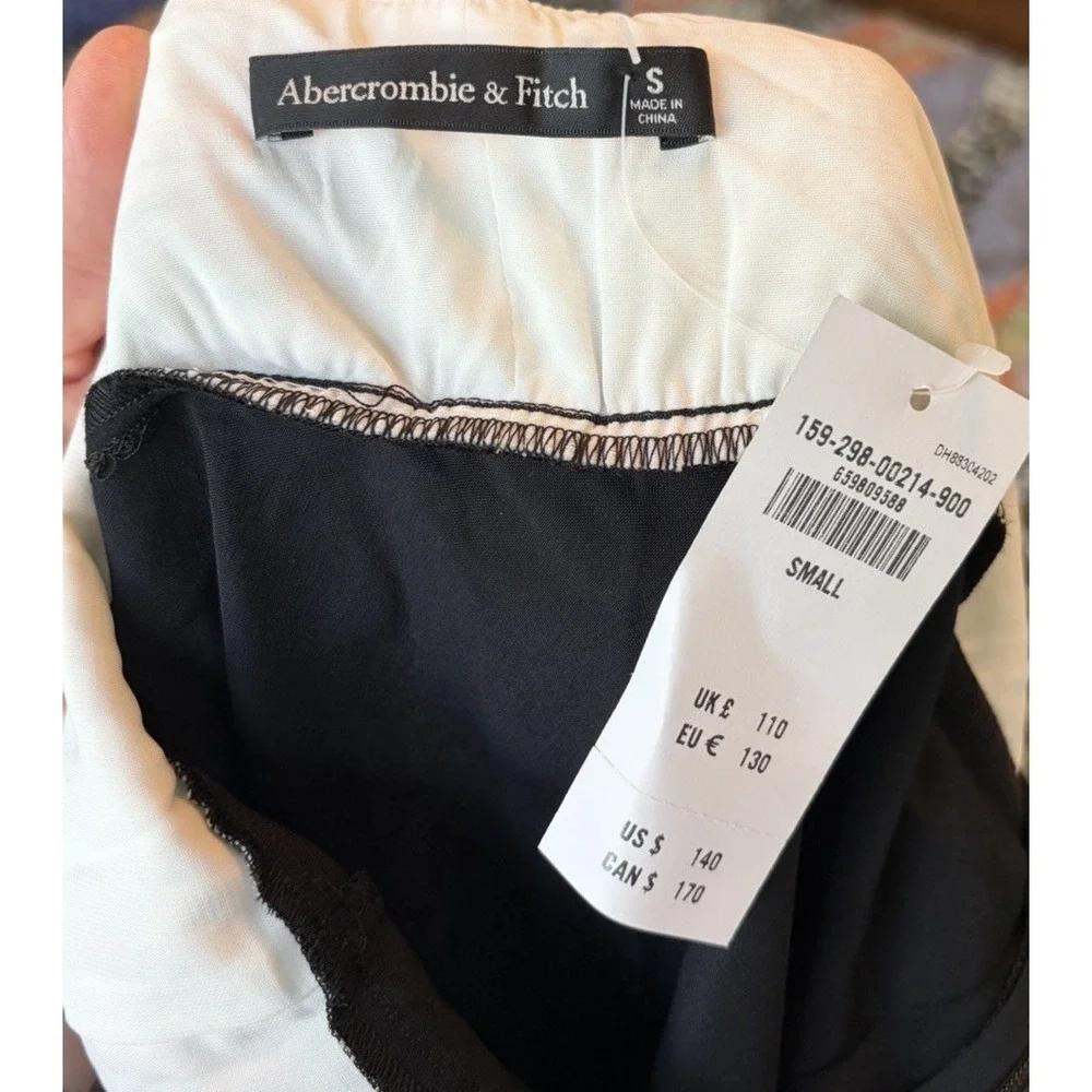 Abercrombie & Fitch Maxi Satin Slip Dress S NWT Minimalist Party Old Money Retro